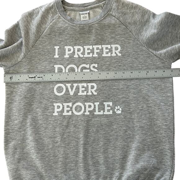 Women's Grey Sweatshirt Sz. Small Dog Lover Casual Pets Quotes Graphic - Picture 7 of 8